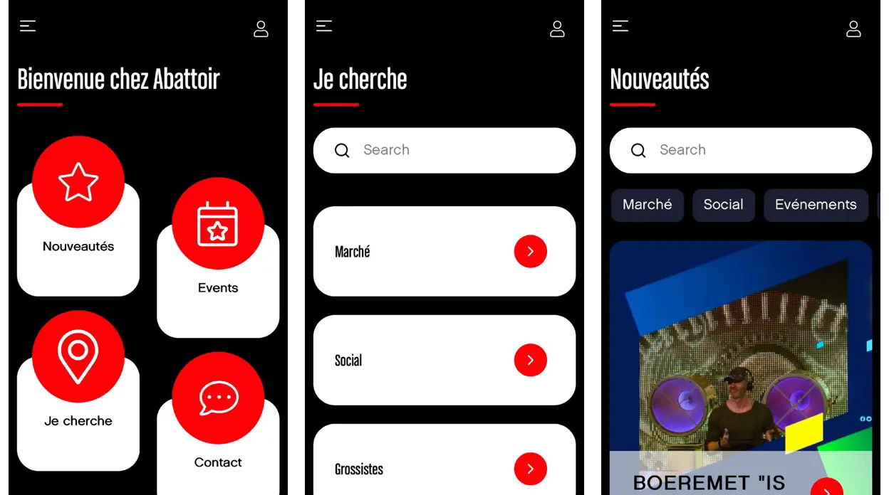 Abattoir — Une application mobile pour un site de marché historique
