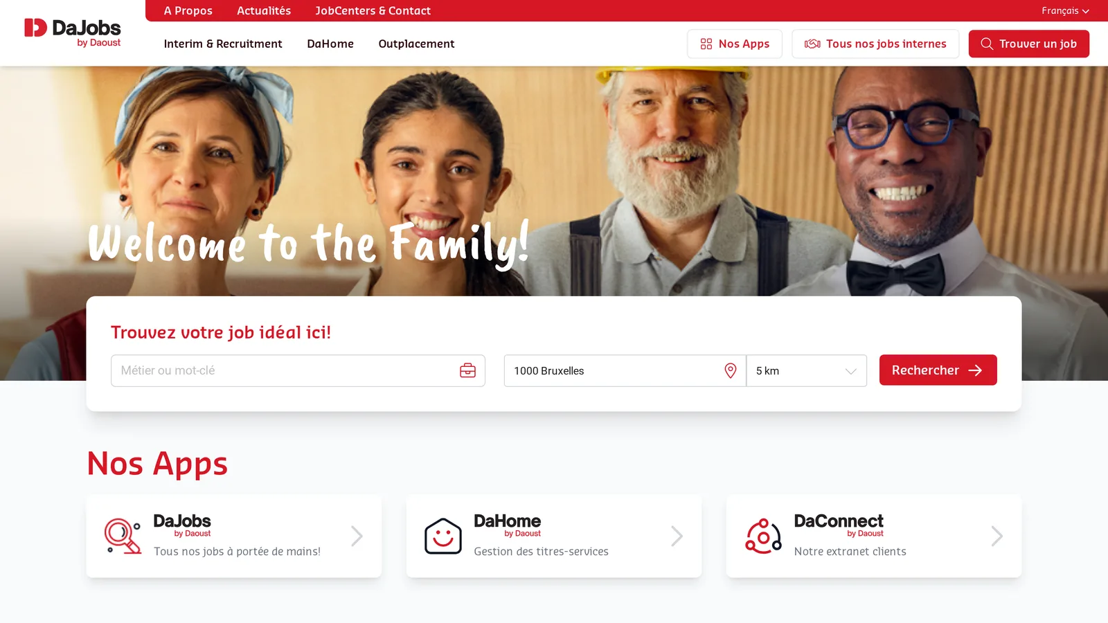 Daoust — Quatre sites de marque sur un thème partagé
